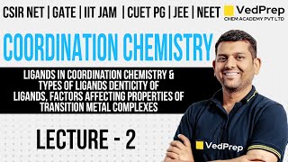 CSIR NET Coordination Chemistry  Denticity of Ligand  Types of Ligands  L2 [upl. by Maxentia]