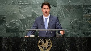 FULL SPEECH Trudeau addresses UN General Assembly [upl. by Oznecniv]