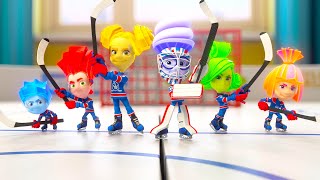 The Ice Hockey Game  The Fixies  Cartoons for Children  New Episodes [upl. by Attekram58]