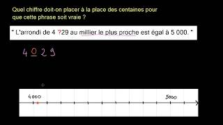 Arrondir un nombre entier le chiffre manquant [upl. by Buna]