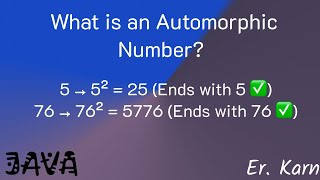 Automorphic Number [upl. by Khoury]