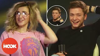 Taron Egerton Flirts With Our Interviewer  TheHookOfficial [upl. by Westmoreland]