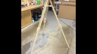 How to make a Wooden Tripod [upl. by Hgielsel]