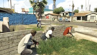 GTA V Walkthrough Part 26  Grove Street [upl. by Odraner]