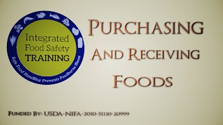 Part 7 Purchasing and Receiving Foods [upl. by Airitak]