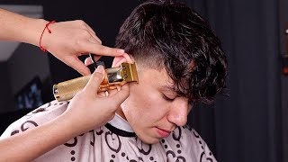 The EASIEST Messy Hair Cut amp Tutorial For Wavy Hair [upl. by Mazel691]