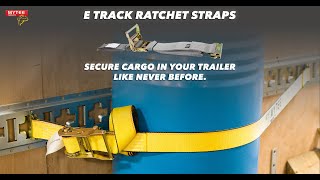 How to Use E Track Ratchet Straps [upl. by Yrhcaz]