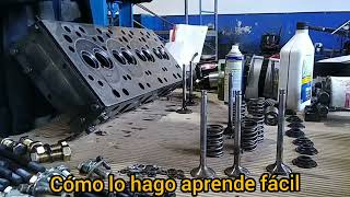 COMO REPARAR LA CULATA DE MOTOR DIESEL [upl. by Amitie]