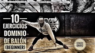 10 ejercicios Dominio de balón Beginner  Coach Dario  Basketballfundamentals [upl. by Arykat]