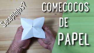 COMO HACER UN COMECOCOS SACAPIOJOS DE PAPEL [upl. by Anna895]