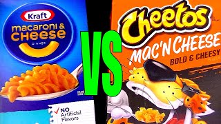 Kraft Macaroni amp Cheese vs Cheetos Bold and Cheesy MacN Cheese FoodFights Reviews the Best Mac [upl. by Milson168]