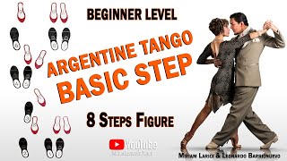 Argentine Tango quotBASIC STEPquot  Argentine Tango for beginners [upl. by Layman]