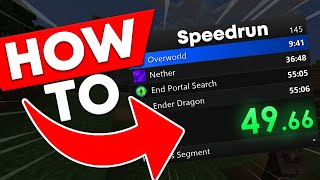 How to setup SPEEDRUN TIMER Livesplit Tutorial [upl. by Karli557]