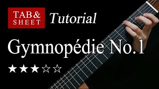 Gymnopedie No1  Guitar Lesson  TAB [upl. by Risa25]