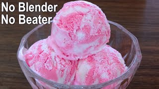 No Beater amp Blender Vanilla Ice Cream Recipe  Easy Homemade Ice Cream Recipe [upl. by Christy]