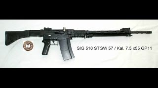 Sturmgewehr 57 SIG 510 zerlegen  disassembly [upl. by Ettenirt]