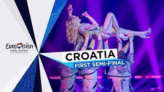 Albina  TickTock  LIVE  Croatia 🇭🇷  First SemiFinal  Eurovision 2021 [upl. by Anekahs783]