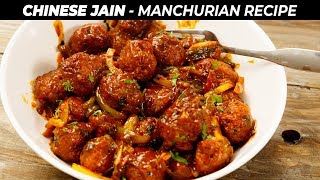 Jain Veg Manchurian  No Onion No Garlic Dry Cabbage Manchuria Recipe  CookingShooking [upl. by Strickman]