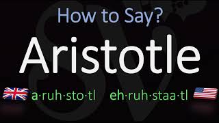 How to pronounce Aristotle CORRECTLY [upl. by Eilime]