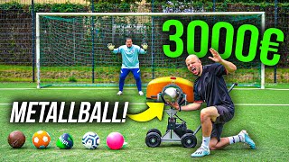 MULTI BÄLLE VS BALLMASCHINE FUßBALL CHALLENGE [upl. by Hadley]