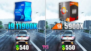 Core i9 11900K vs Ryzen 9 5900X  Test in 10 Games [upl. by Aserej]