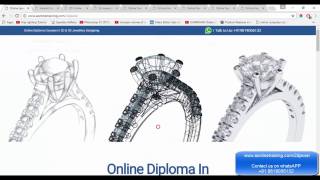 Online Jewellery Designing Courses CADCAM  Free Demo Class [upl. by Jump]