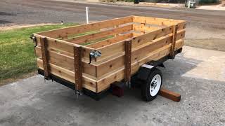 Harbor Freight Utility Trailer Build DIY utilitytrailer [upl. by Ika]