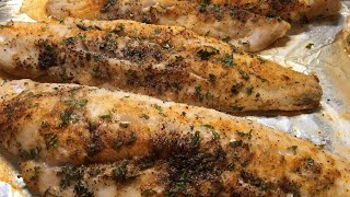 EASY BAKED WHITING RECIPE  HEALTHY DINNER [upl. by Dorise]