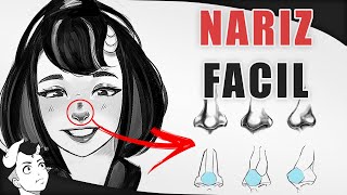 Como Desenhar NARIZ  Realista e Anime FACIL [upl. by Arocal418]