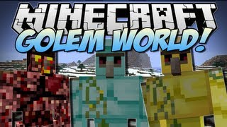 Minecraft  GOLEM WORLD Mo Golems  Mod Showcase 162 [upl. by Benioff402]