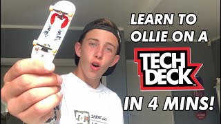 HOW TO OLLIE ON A TECH DECK  EASIEST WAY 20 [upl. by Spancake597]