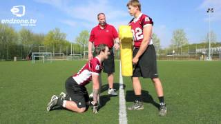 Training Basic drills for defensive ends [upl. by Domenic55]