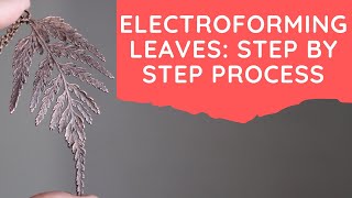 Electroforming Leaves Step By Step Process [upl. by Fondea]