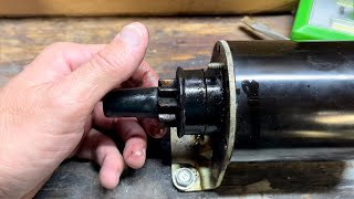 John Deere X300 Starter Bendix Trouble [upl. by Ianej]