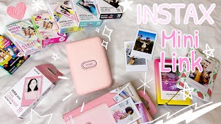 Instax Mini Link Unboxing Setup  Review ✨ [upl. by Nylcaj]