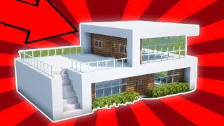 ✔ Como hacer una CASA MODERNA en Minecraft para Survival [upl. by Tseng]