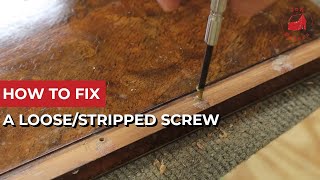 How to Fix a LooseStripped Screw [upl. by Dine212]