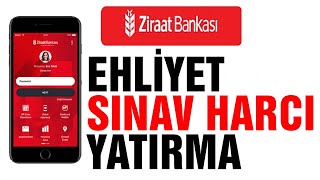 Ziraat Mobil Ehliyet Sınav Ücreti Yatırma [upl. by Eppes286]