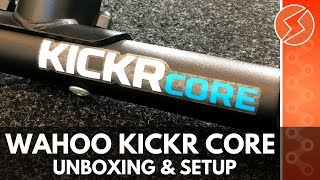 Wahoo KICKR CORE Unboxing Install amp Setup [upl. by Etana]