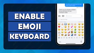 How To Add Emoji Keyboard On iPhone  Tutorial [upl. by Esinal702]