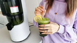 Preparing Healthy Vegetable Juice with Hurom H200 Juicer [upl. by Fagan]