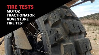 Motoz Tractionator Adventure Tire Test at ChapMotocom [upl. by Zohara]