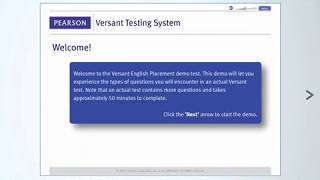 Versant English Placement Test  Product Tour [upl. by Neltiak]