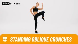 How to Do：STANDING OBLIQUE CRUNCHES [upl. by Francie172]