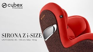 CYBEX Sirona Z iSize Car Seat Tutorial [upl. by Beck]