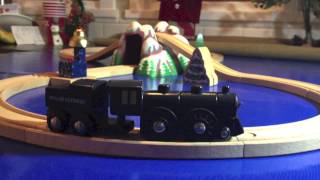 The Brio Polar Express Trains  A Wooden Railway amp Battery Powered Train Toy Review [upl. by Partan800]