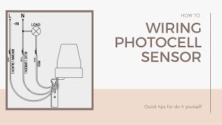 HOW TO INSTALL AND WIRE PHOTOCELL SENSOR [upl. by Ddart]