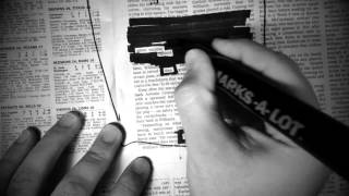 How To Make A Newspaper Blackout Poem [upl. by Airetnohs759]