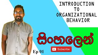 Introduction to Organizational Behavior  සිංහල [upl. by Croteau]