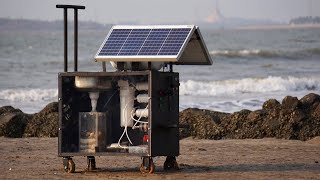 Solar Seawater Desalinator amp Water Purifier Machine  Seawater to Drinking Water [upl. by Hennie]